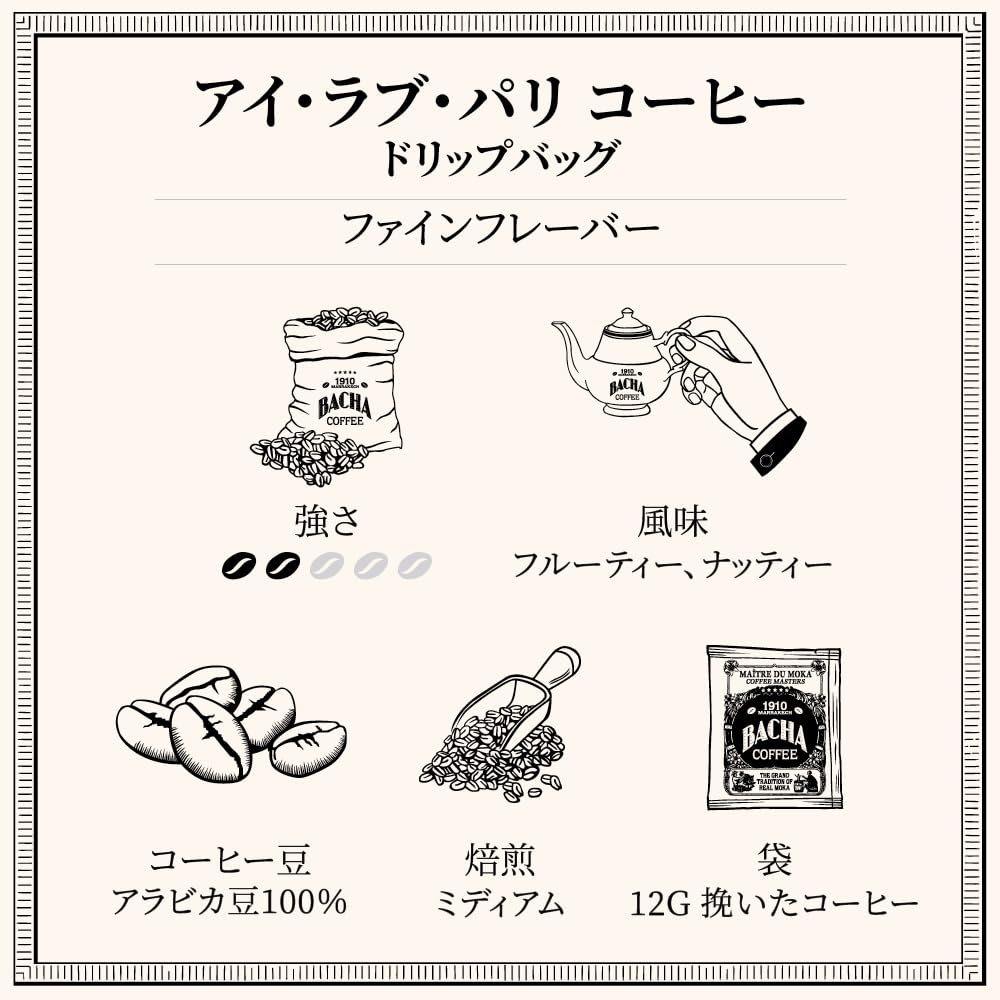 Amazon.co.jp: Bacha Coffee（バシャコーヒー） | アイ・ラブ・パリ